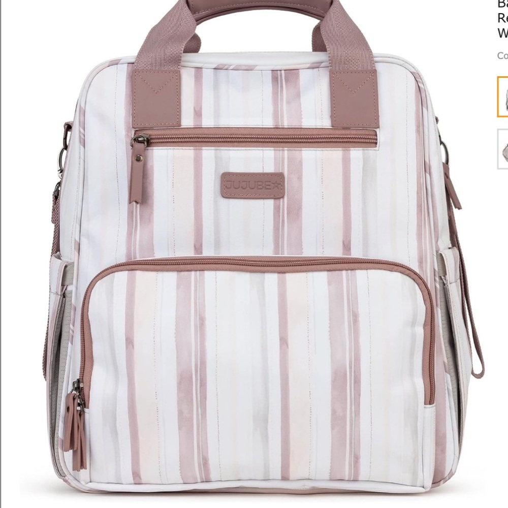 JUJUBE - Nature Babe Diaper Backpack - Watercolor Stripe